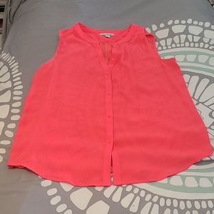 American Eagle Sheer Button Up Tank